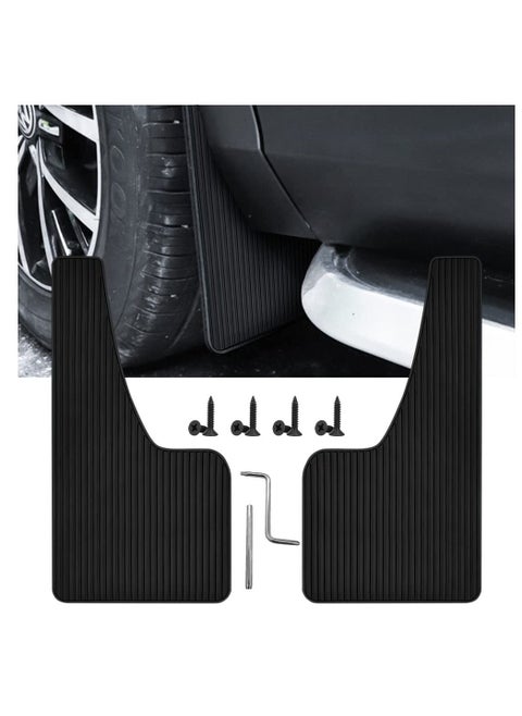 Car Mud Flaps Fender Splash Guards(2 Pack), PVC Mudguard Flares with Hardware Front and Rear, Universal Sports
