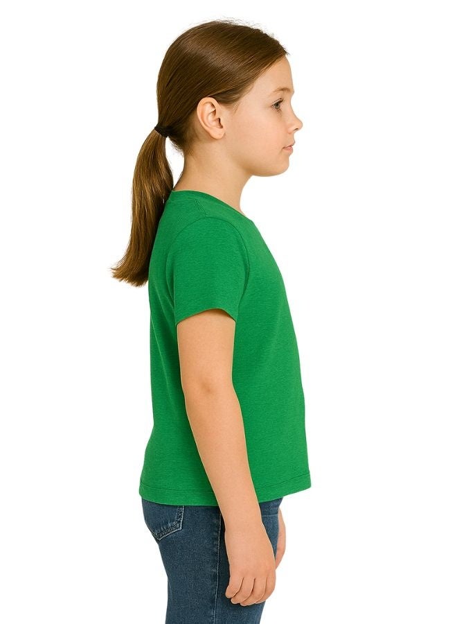 برينت شوب فور مي تي شيرت قطني للبنات بطابع عيد الأضحى - رقبة دائرية، أكمام قصيرة، ملابس مريحة للأطفال للاحتفالات الاحتفالية - Image 4