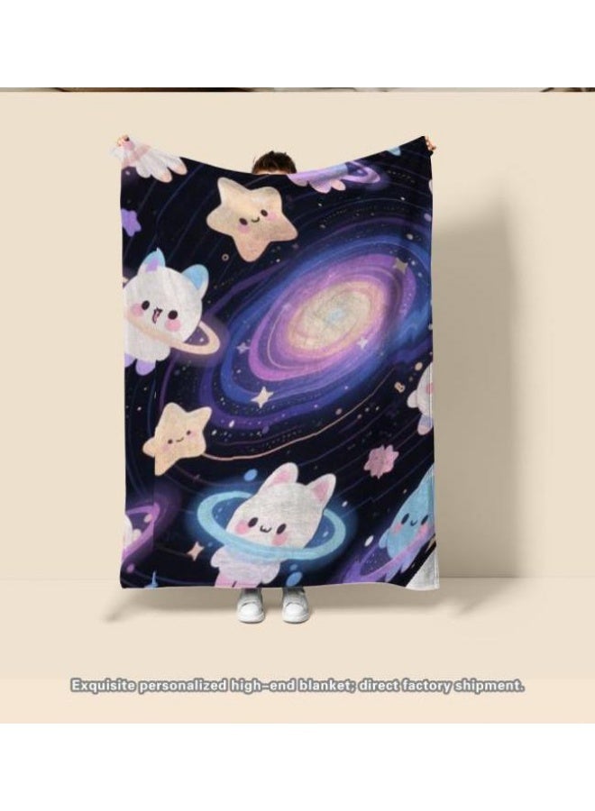 general Flannel thin blanket (warm and comfortable, suitable for sleep, gaming, dust removal and sandproof) 150cm*200cm - 371 - Image 3