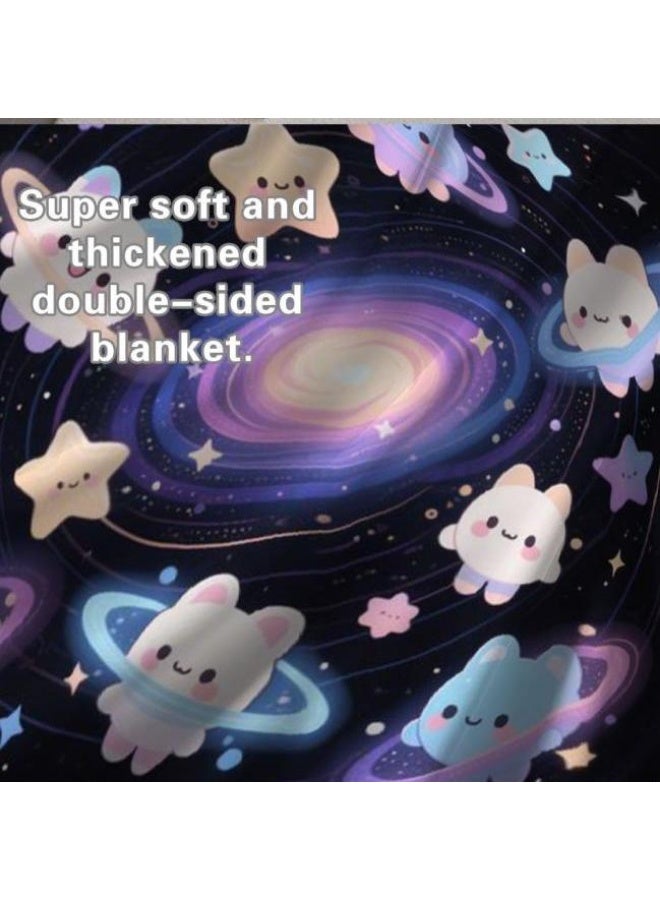 general Flannel thin blanket (warm and comfortable, suitable for sleep, gaming, dust removal and sandproof) 150cm*200cm - 371 - Image 1