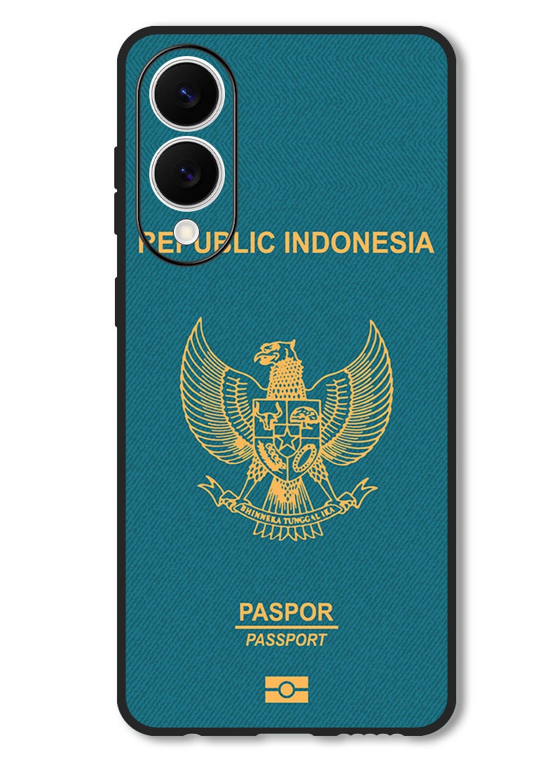 Theodor Case Compatible with Samsung Galaxy S25 Edge 6.7 Inch Protection Shockproof Bumper Cover Indonesia Passport - Image 1