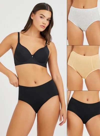 Styli Pack of 3 - Solid Cotton Full Briefs