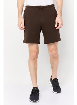 adidas Originals Men Sportswear Fit Brand Logo Training Shorts, Brown  - Image 1
