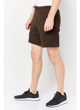 adidas Originals Men Sportswear Fit Brand Logo Training Shorts, Brown  - Image 3