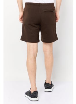adidas Originals Men Sportswear Fit Brand Logo Training Shorts, Brown  - Image 4