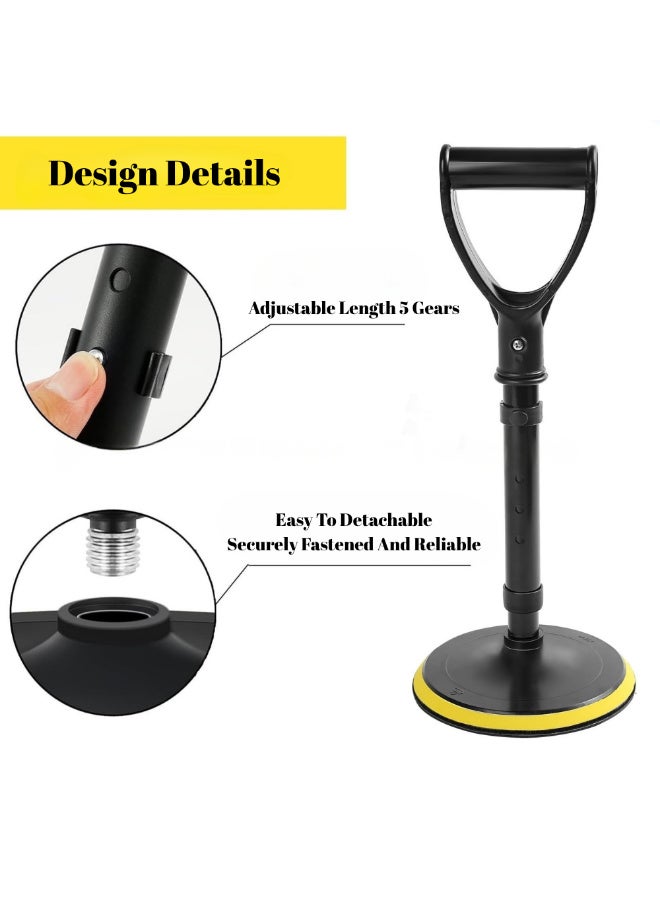 McDou Adjustable Mobility Aid Tool, 5 Level Height Standing Assist Device with 7 - Inch Stable Base, Ideal Mobility Aids Tool for Elderly Indoor Lift Support - Image 3