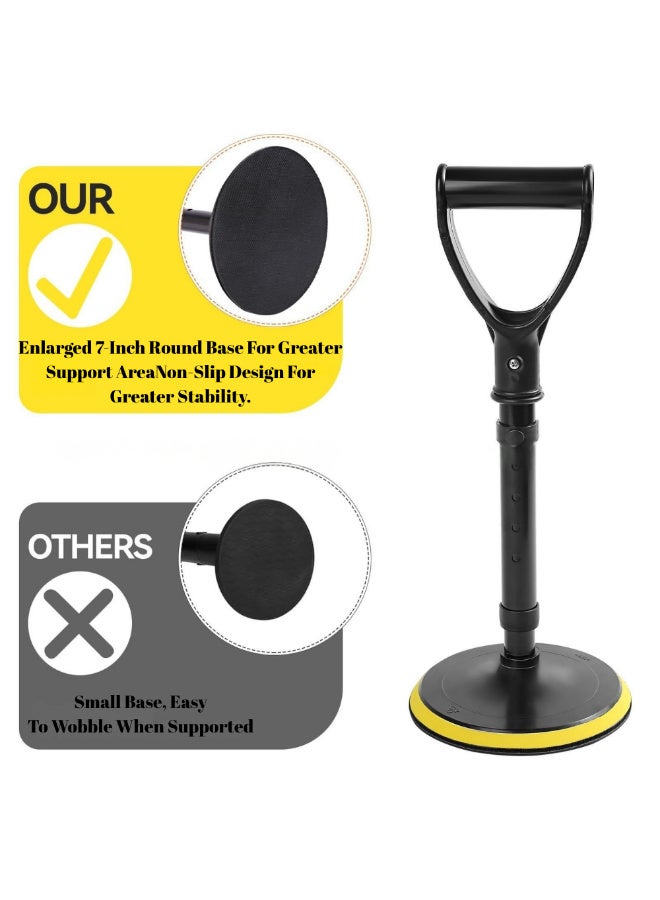 McDou Adjustable Mobility Aid Tool, 5 Level Height Standing Assist Device with 7 - Inch Stable Base, Ideal Mobility Aids Tool for Elderly Indoor Lift Support - Image 4