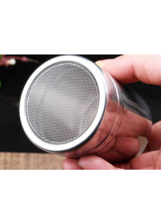 Stainless Steel Coffee Sifter Lid Shaker Silver 350ml - Image 4