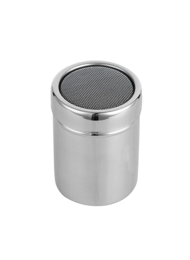 Stainless Steel Coffee Sifter Lid Shaker Silver 350ml - Image 1