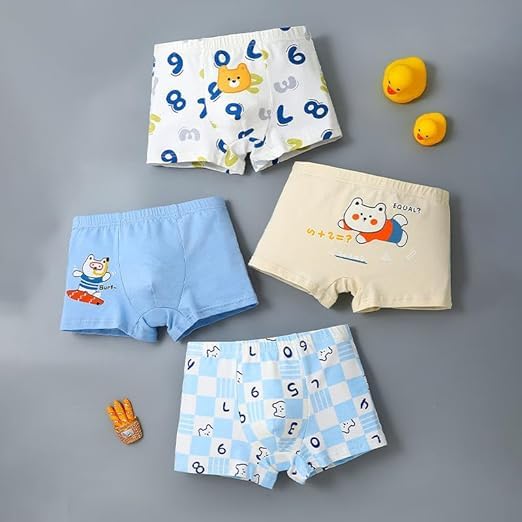 Closecret Little Boys Soft Cotton Boxer Briefs Baby Toddler Kids Underwear Cartoon Prints Boyshort Panties (Multicolor) 9-10 yr,4 - Image 2