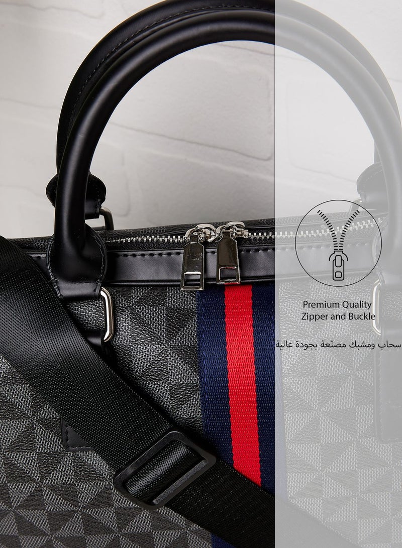Robert Wood Premium Webbing Detail Laptop Bag  - Image 3