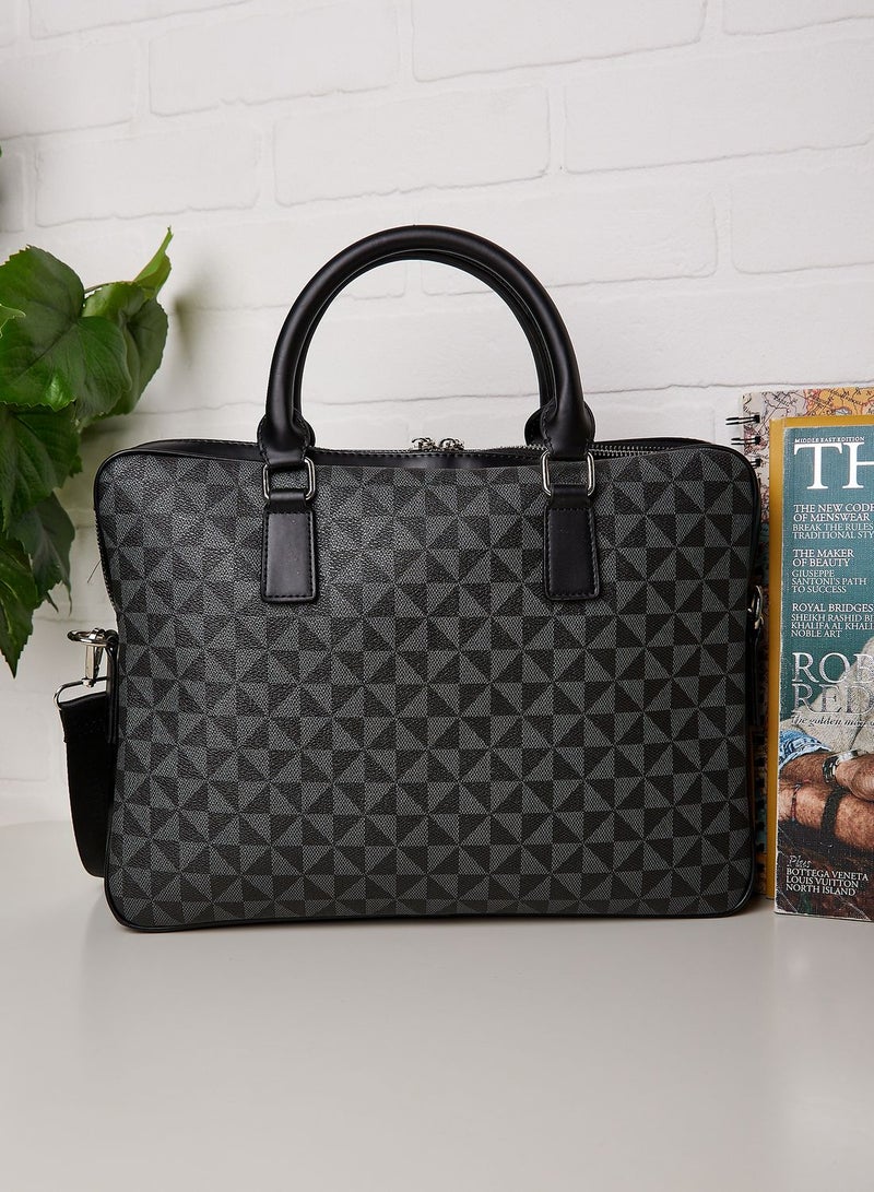 Robert Wood Premium Webbing Detail Laptop Bag  - Image 2