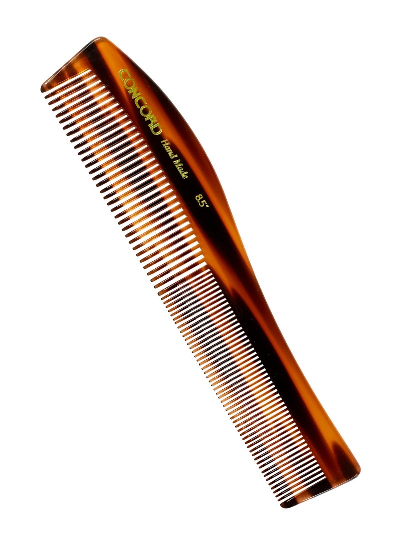 CONCORD 8.5 Inch Handmade Comb, Graduated Dressing Comb, Wide & Fine Spaced Teeth Comb, Round Teeth, Comb for Wet or Dry Hair, For All Hair Type, Made in India - Image 1