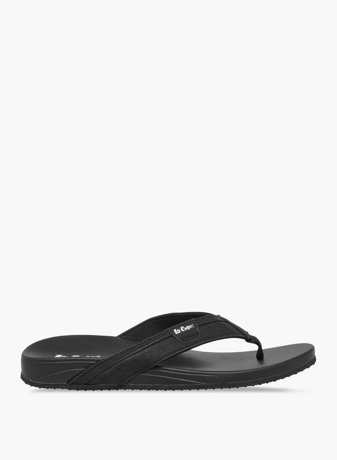لي كوبر Men's Logo Detail Thong Slippers