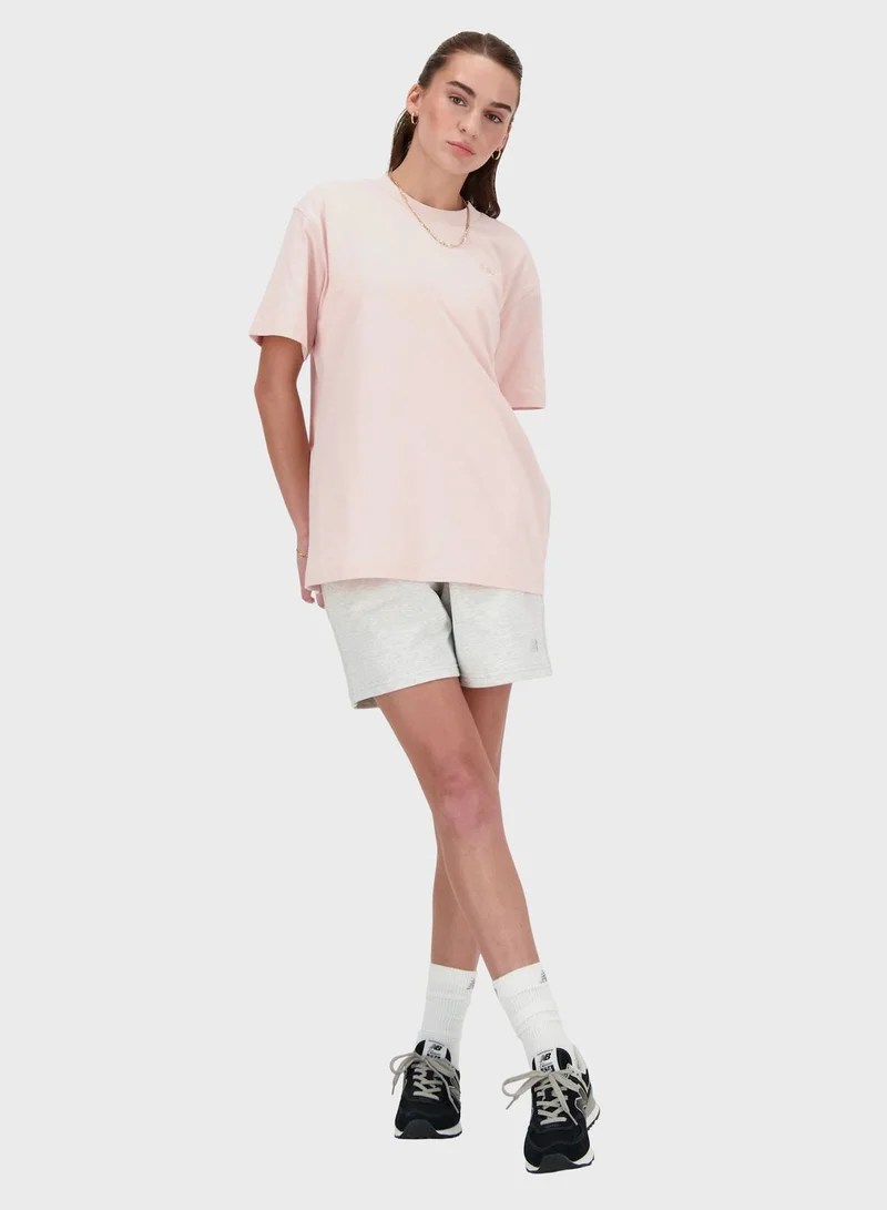 New Balance Logo French Terry Athletics Shorts