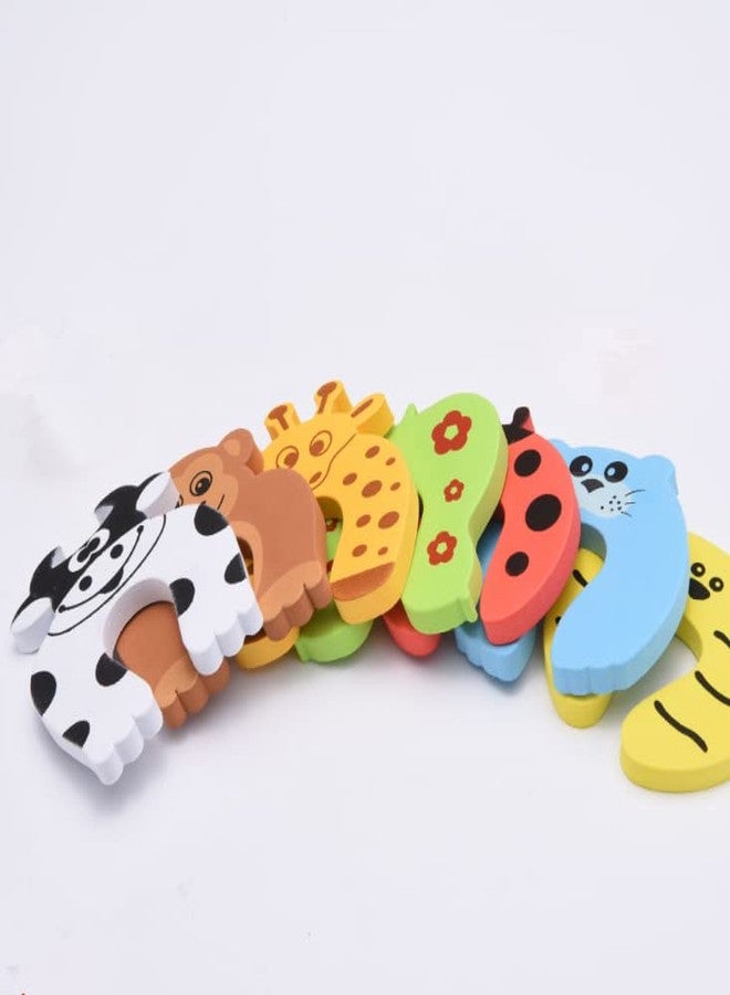 Mockery 8Pcs Finger Pinch Guard, Cartoon Animal Door Stop Soft Foam Cushion Door Finger Protector, Cartoon Animal Door Stopper Cushion for Baby Children Finger Pinch Guard Cushion (Random Pattern) - Image 3