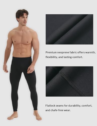 Lemorecn Wetsuit Pants Men 1.5mm Neoprene for Swimming Canoeing Snorkeling Scuba Kayaking(1012-M) - Image 4