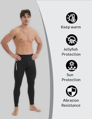 Lemorecn Wetsuit Pants Men 1.5mm Neoprene for Swimming Canoeing Snorkeling Scuba Kayaking(1012-M) - Image 5