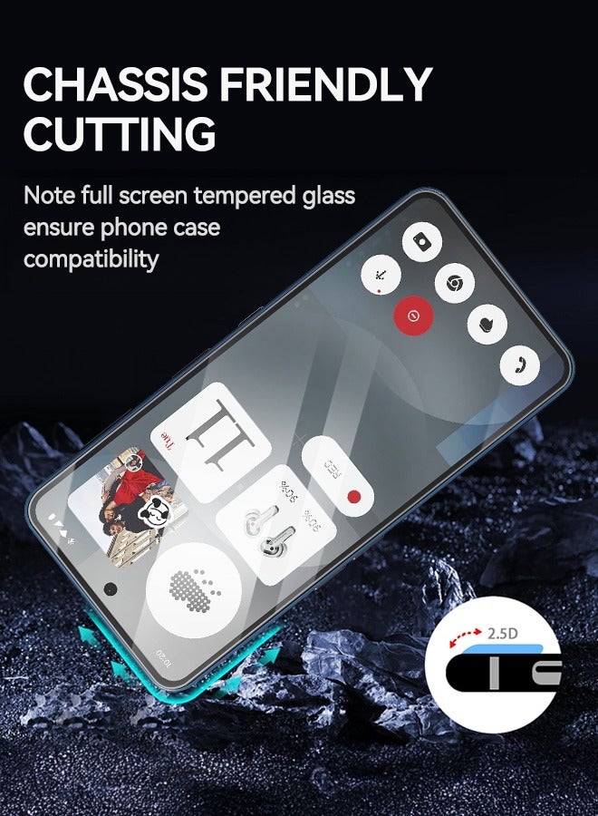 Tersely [3 Pack] 9H Tempered Glass Screen Protector for Nothing Phone 3a / Nothing 3a Pro, Case Friendly, Ultra-clear, Shatterproof Anti-Scratch Film Screen Protector - Image 5