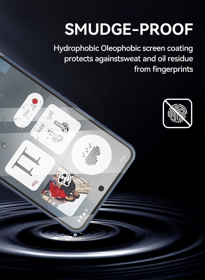 Tersely [3 Pack] 9H Tempered Glass Screen Protector for Nothing Phone 3a / Nothing 3a Pro, Case Friendly, Ultra-clear, Shatterproof Anti-Scratch Film Screen Protector - Image 4