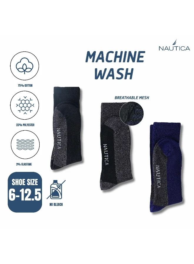 NAUTICA Nautica Men's Heavy Weight Crew 4 Pairs Socks
