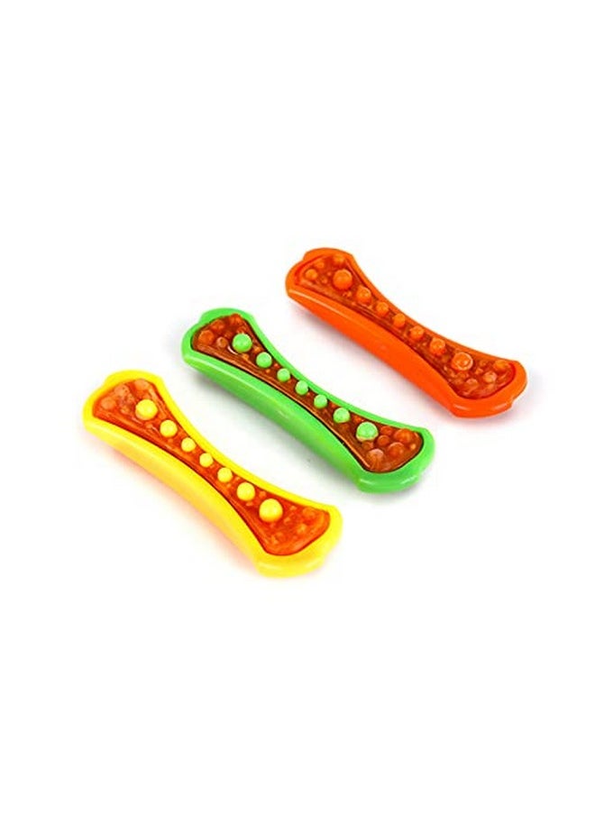 هارتز لعبة مضغ وعلاج للكلاب من Chew 'N Clean Dental Duo، ألوان متنوعة، حجم متوسط، عبوة من 3 قطع  - Image 1