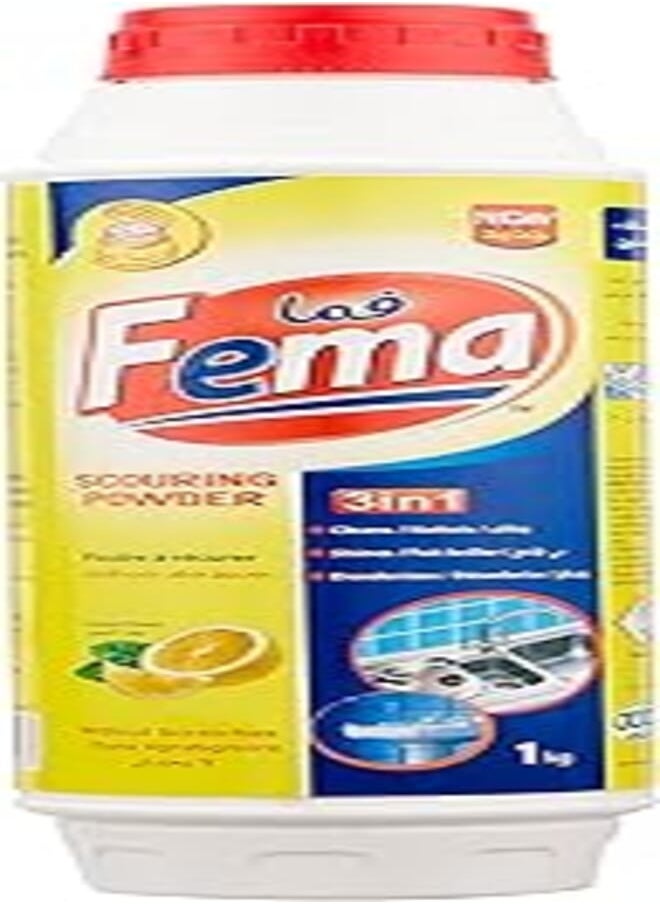 Fema Fema Powder Dish Cleaner With Lemon Scent , 1KG 
