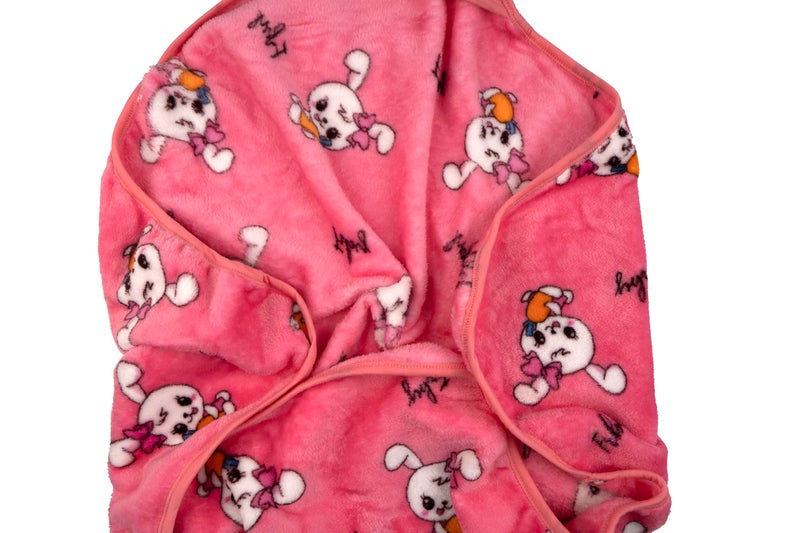 Uber World Newborn Baby Blanket Combo withhood/Infant AC Blanket/Baby Wrapper/Flannel Baby Blanket for 0-9 Months (70x70cm)/Pack of 3 - Image 3