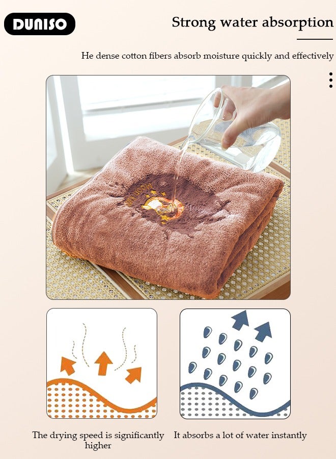 DUNISO Microfiber Bath Towel for Women, Soft Microfiber Absorbent Body Towels, Dirty Pink Multipurpose Quick  Drying Towel, Lightweight Bath Sheets for Women's, Use for Spa, Yoga, Fitness, Bathroom 70×140CM - Image 5