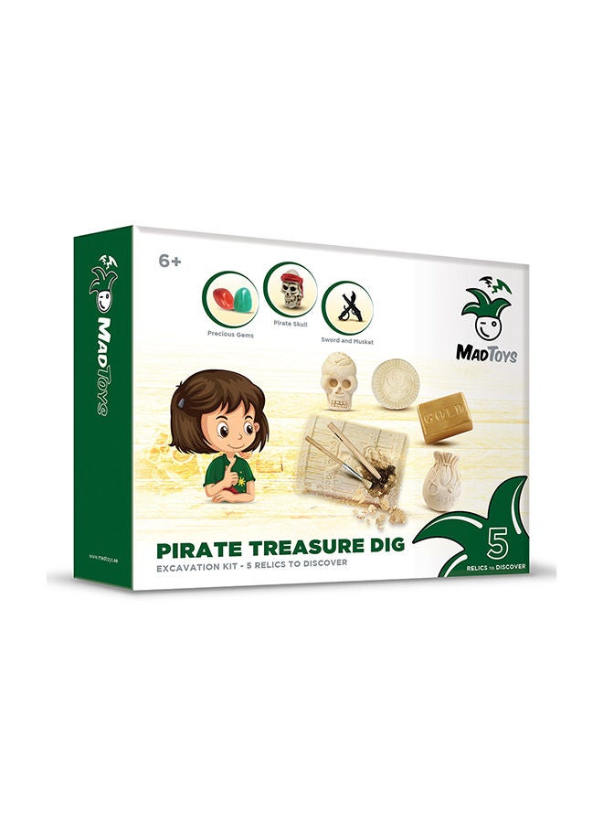 MAD TOYS Dig Excavation Science Kit 5 Pirate Precious Relics - Image 1