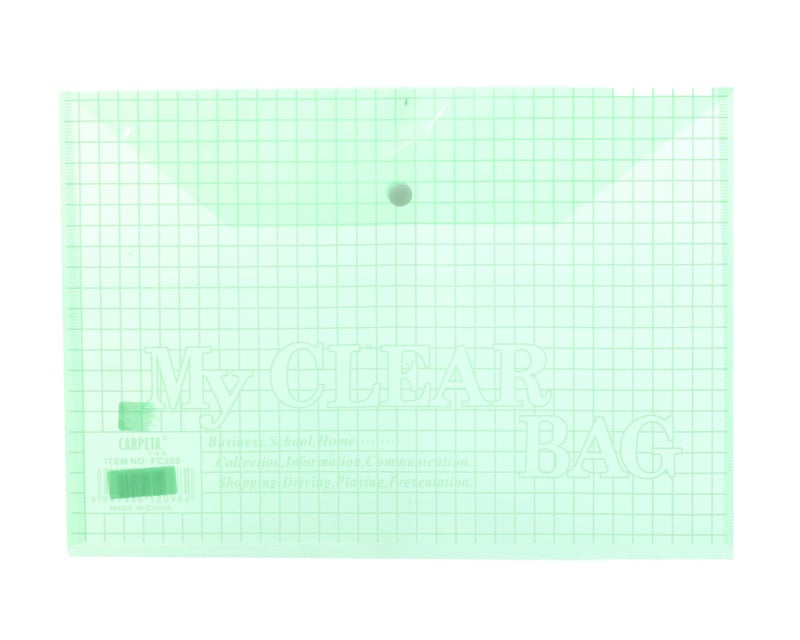 Capsule Wallet Floscap practical expanding wallet for safe paper storage and organization Green