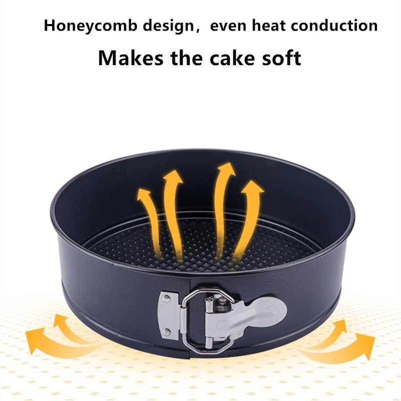 Tunyet Springform Pan, 3PCS 7,8,9 Inch Cheesecake Pans with Removable Bottom, Non-stick Spring Form Pan for Cheesecake - Image 5