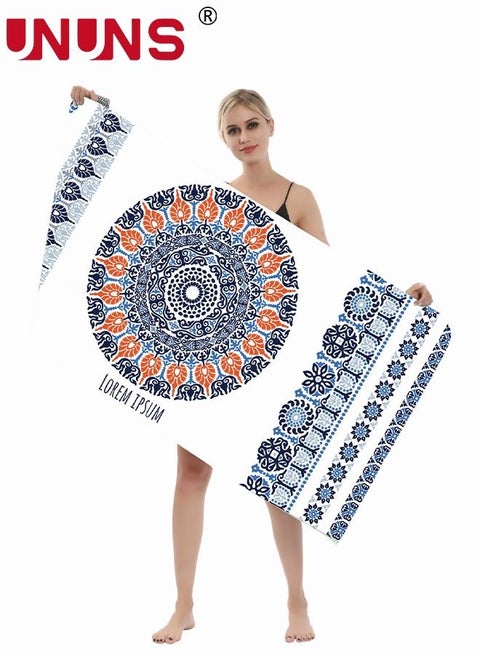 Microfiber Beach Towel,Mandala Oversized Quick Dry Bath Towel,Sand Proof Beach Towels For Travel,Super Absorbent Lightweight Towel For Swimming,Beach,Fitness,Yoga,Sauna