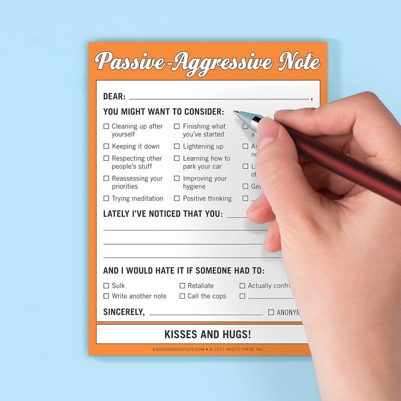 Knock Knock Passive Aggressive Nifty Note Pad , 4 x 5.25-inches - Image 5