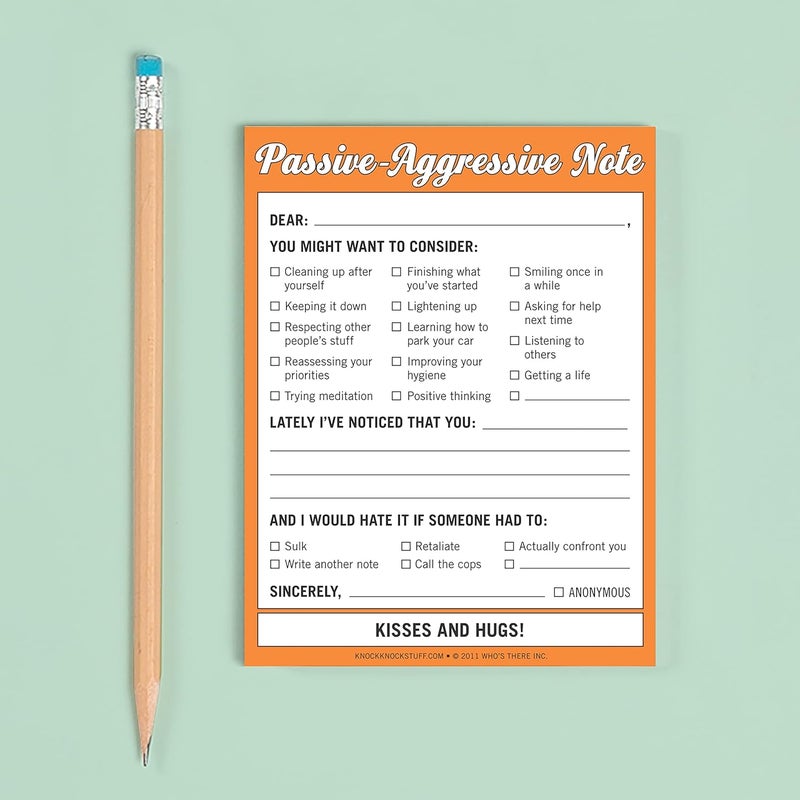 Knock Knock Passive Aggressive Nifty Note Pad , 4 x 5.25-inches - Image 4