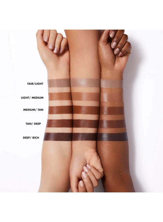 elf Halo Glow Contour Beauty Wall, Liquid Contour Wand for a Naturally Shaped Look, Buildable Formula, Vegan & Cruelty Free, Medium/Tan, 10 ml - Image 3