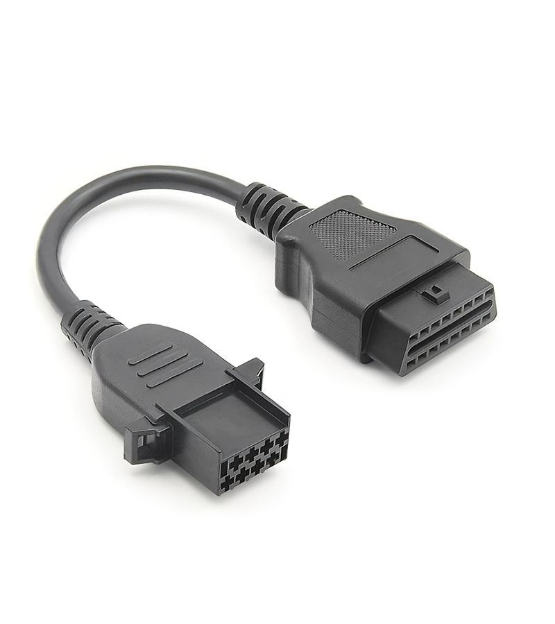 Black OBD 8 Pin to 16 Pin Diagnostic Adapter Cable for Volvo Trucks No Battery - Image 5
