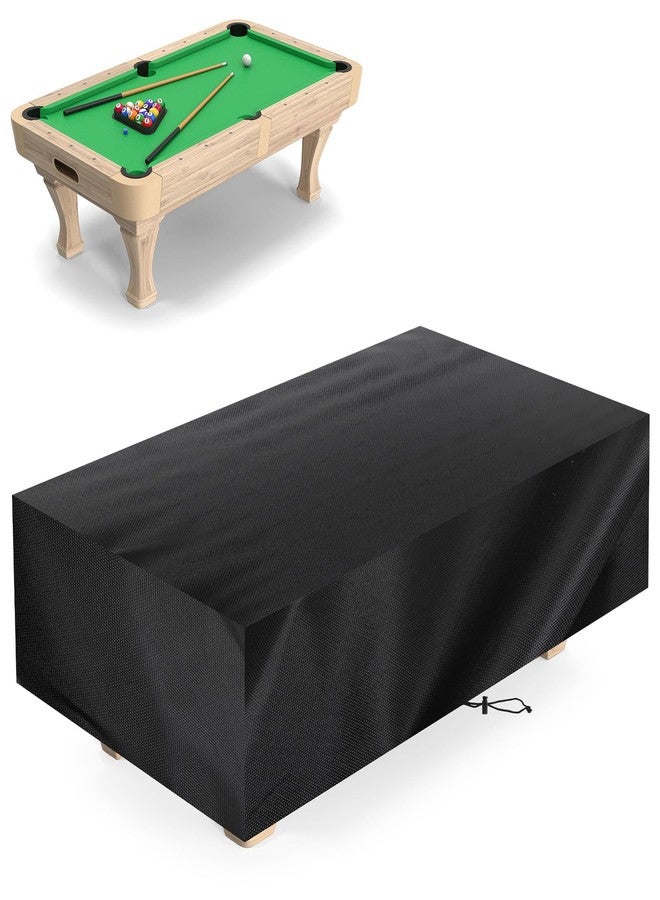Xaajooio 7 ft 90.6x57.9x28.0 Inches Universal Pool Table Cover Waterproof Windproof 420D Outdoor Furniture Covers Table Protector for Snooker, Patio Furniture, and Chairs - Image 1