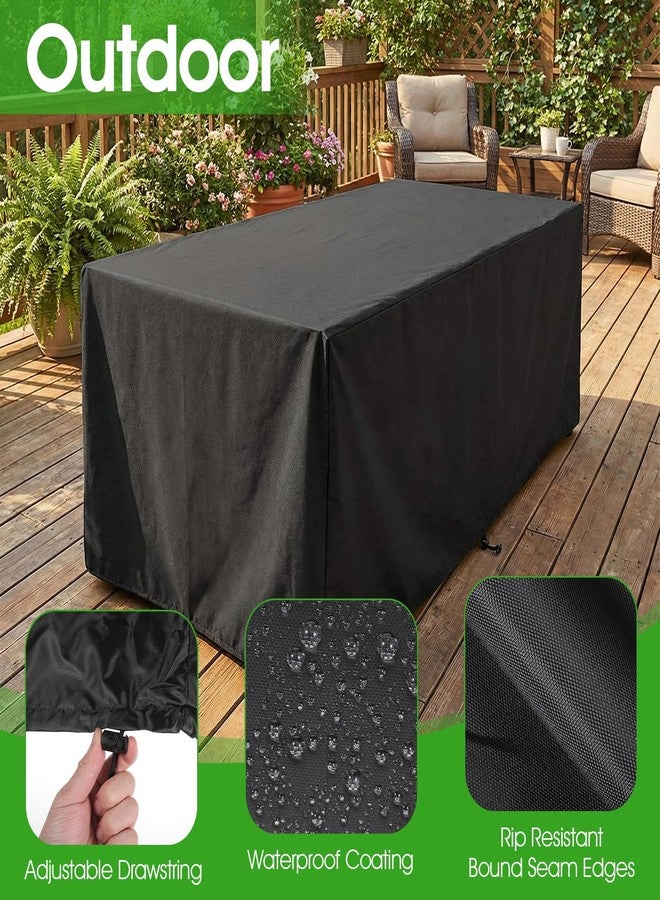 Xaajooio 7 ft 90.6x57.9x28.0 Inches Universal Pool Table Cover Waterproof Windproof 420D Outdoor Furniture Covers Table Protector for Snooker, Patio Furniture, and Chairs - Image 4