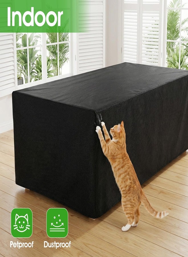 Xaajooio 7 ft 90.6x57.9x28.0 Inches Universal Pool Table Cover Waterproof Windproof 420D Outdoor Furniture Covers Table Protector for Snooker, Patio Furniture, and Chairs - Image 3
