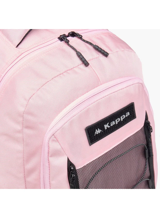 Kappa PINK Girls Logo Applique Backpack with Adjustable Straps and Zip Closure - 19x32x48 cm  | Best Price UAE