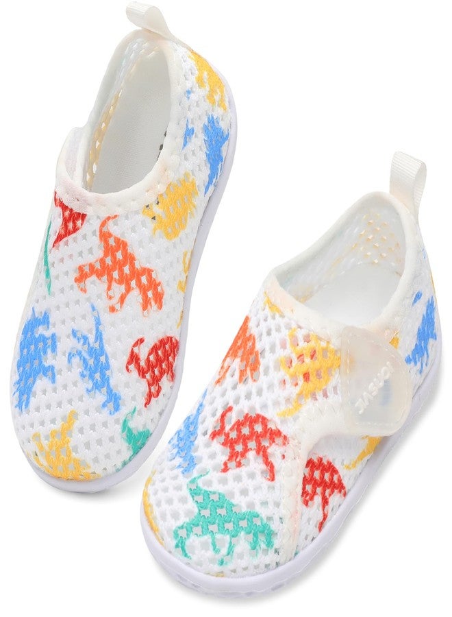 JIASUQI Baby Girls Boys Walking Water Shoes Beach Sandals for Outdoor Swimming River Dinosaur 12-18 Months - Image 1
