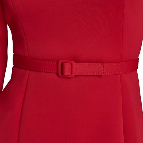 BCBGeneration BCBG Women's Off The Shoulder Long Sleeve, Red Hot,0 - Image 3