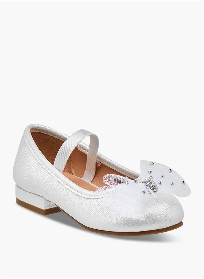 Flora Bella By Shoexpress Bow Accent Slip-On Ballerina Shoes