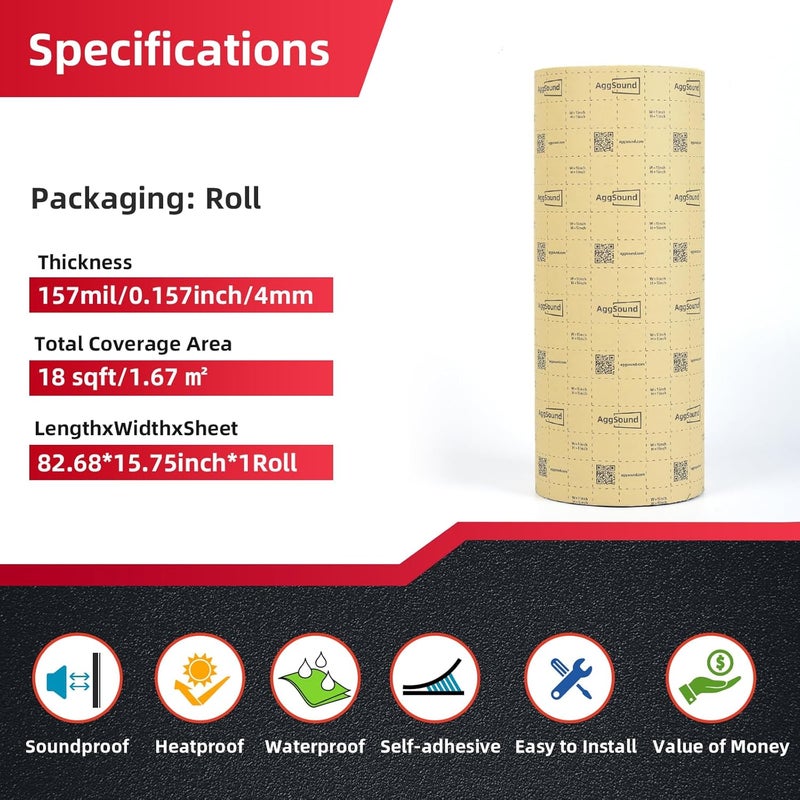 AggSound 157mil Sound Deadener for Cars - Image 2