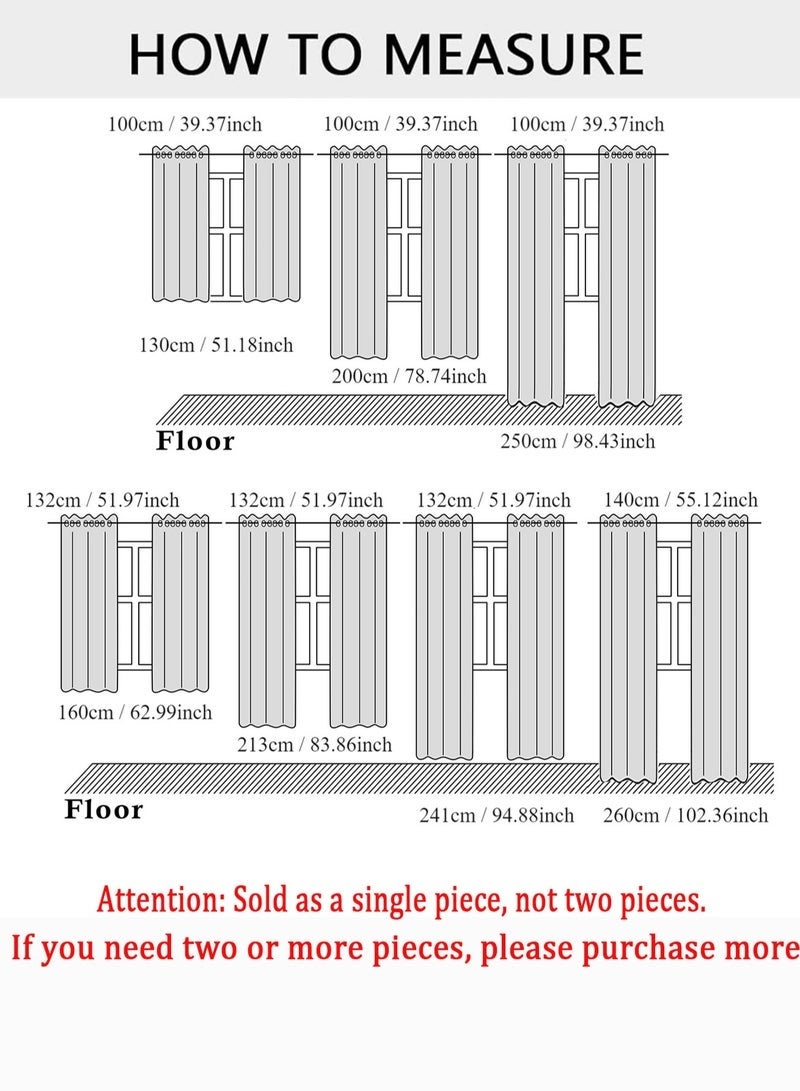 Bukela Simple European Style Bedroom Decorative Curtainse 100x130/100x200/100x250cm - Image 2