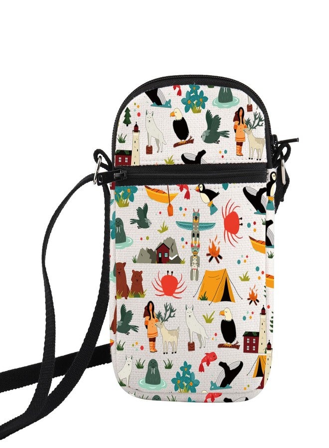 HOLLP Alaska State Crossbody Bag Alaska Souvenir Gift Alaska Last Frontier Travel Small Sling Bag Alaska Lover Gift (ALASKA) - Image 4