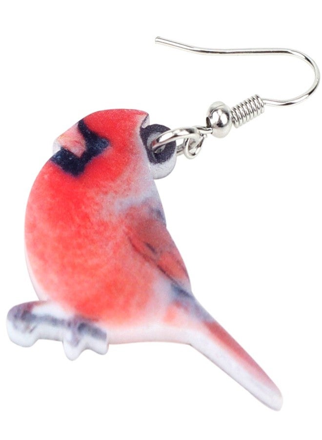 NEWEI Acrylic Sweet North American Cardinals Bird Earrings Drop Dangle Jewelry For Women Gift Charms - Image 4