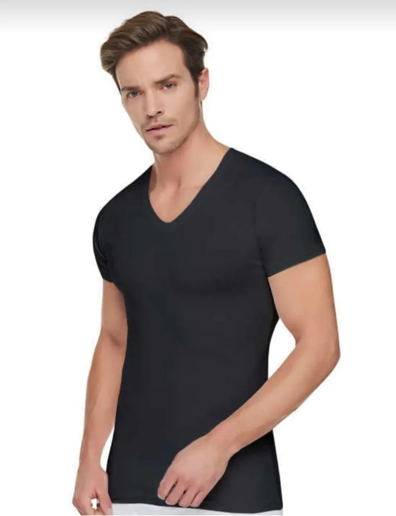 توتكو 0107 Men's Rib V Neck Undershirt 6 Pieces