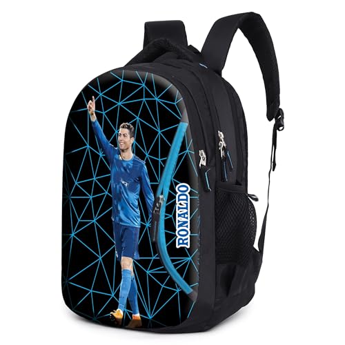 Ronaldo Laptop Bag School Bag Casual Backpack Travel Office College School Bag for Girls & Boys Multi-Purpose Bag - Image 2